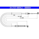 ATE | Seilzug, Feststellbremse | 24.3727-0854.2