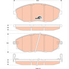 TRW | Bremsbelagsatz, Scheibenbremse | GDB4179 TRW | Bremsbelagsatz, Scheibenbremse | GDB4179
