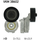 SKF | Spannrolle, Keilrippenriemen | VKM 38602