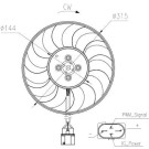 NRF | Lüfter, Motorkühlung | 47970