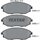 Textar | Bremsbelagsatz, Scheibenbremse | 2486401 Textar | Bremsbelagsatz, Scheibenbremse | 2486401