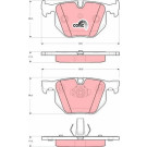 TRW | Bremsbelagsatz, Scheibenbremse | GDB1499 TRW | Bremsbelagsatz, Scheibenbremse | GDB1499