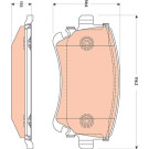 TRW | Bremsbelagsatz, Scheibenbremse | GDB1769 TRW | Bremsbelagsatz, Scheibenbremse | GDB1769