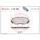 Brembo | Bremsbelagsatz, Scheibenbremse | P 83 082 Brembo | Bremsbelagsatz, Scheibenbremse | P 83 082