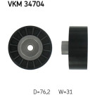 SKF | Umlenk-/Führungsrolle, Keilrippenriemen | VKM 34704