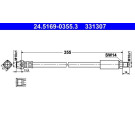 ATE | Bremsschlauch | 24.5169-0355.3