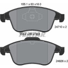 Textar | Bremsbelagsatz, Scheibenbremse | 2471001 Textar | Bremsbelagsatz, Scheibenbremse | 2471001