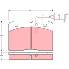 TRW | Bremsbelagsatz, Scheibenbremse | GDB478 TRW | Bremsbelagsatz, Scheibenbremse | GDB478