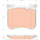 TRW | Bremsbelagsatz, Scheibenbremse | GDB1826 TRW | Bremsbelagsatz, Scheibenbremse | GDB1826