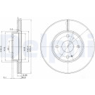 Delphi | Bremsscheibe | BG3393