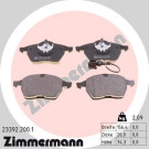 Zimmermann | Bremsbelagsatz, Scheibenbremse | 23392.200.1 Zimmermann | Bremsbelagsatz, Scheibenbremse | 23392.200.1