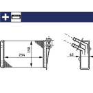 Mahle | Wärmetauscher, Innenraumheizung | AH 73 000S