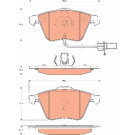 TRW | Bremsbelagsatz, Scheibenbremse | GDB1689 TRW | Bremsbelagsatz, Scheibenbremse | GDB1689