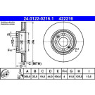 ATE | Bremsscheibe | 24.0122-0216.1