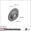 Zimmermann | Bremsscheibe | 100.1205.20