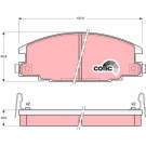 TRW | Bremsbelagsatz, Scheibenbremse | GDB870 TRW | Bremsbelagsatz, Scheibenbremse | GDB870