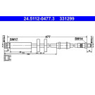 ATE | Bremsschlauch | 24.5112-0477.3