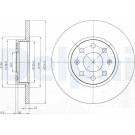 Delphi | Bremsscheibe | BG4155