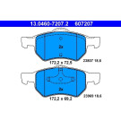 ATE | Bremsbelagsatz, Scheibenbremse | 13.0460-7207.2 ATE | Bremsbelagsatz, Scheibenbremse | 13.0460-7207.2