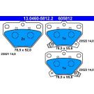 ATE | Bremsbelagsatz, Scheibenbremse | 13.0460-5812.2