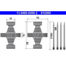 ATE | Zubehörsatz, Scheibenbremsbelag | 13.0460-0269.2