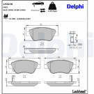Delphi | Bremsbelagsatz, Scheibenbremse | LP2478 Delphi | Bremsbelagsatz, Scheibenbremse | LP2478
