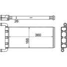 Mahle | Wärmetauscher, Innenraumheizung | AH 241 000S