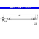 ATE | Bremsschlauch | 24.5147-0294.3