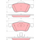 TRW | Bremsbelagsatz, Scheibenbremse | GDB3272 TRW | Bremsbelagsatz, Scheibenbremse | GDB3272