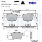 Delphi | Bremsbelagsatz, Scheibenbremse | LP1914 Delphi | Bremsbelagsatz, Scheibenbremse | LP1914
