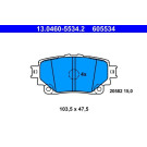 ATE | Bremsbelagsatz, Scheibenbremse | 13.0460-5534.2 ATE | Bremsbelagsatz, Scheibenbremse | 13.0460-5534.2