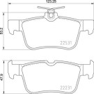 Brembo | Bremsbelagsatz, Scheibenbremse | P 24 175