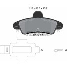 Textar | Bremsbelagsatz, Scheibenbremse | 2341007 Textar | Bremsbelagsatz, Scheibenbremse | 2341007