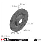 Zimmermann | Bremsscheibe | 100.3332.54