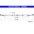ATE | Seilzug, Feststellbremse | 24.3727-3303.2