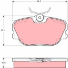 TRW | Bremsbelagsatz, Scheibenbremse | GDB460 TRW | Bremsbelagsatz, Scheibenbremse | GDB460