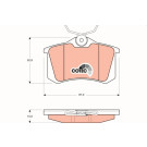 TRW | Bremsbelagsatz, Scheibenbremse | GDB823 TRW | Bremsbelagsatz, Scheibenbremse | GDB823