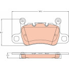 TRW | Bremsbelagsatz, Scheibenbremse | GDB2104 TRW | Bremsbelagsatz, Scheibenbremse | GDB2104