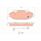 TRW | Bremsbelagsatz, Scheibenbremse | GDB1600 TRW | Bremsbelagsatz, Scheibenbremse | GDB1600