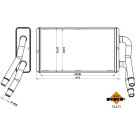 NRF | Wärmetauscher, Innenraumheizung | 54433