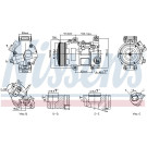 Nissens | Kompressor, Klimaanlage | 89516