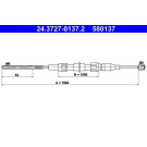 ATE | Seilzug, Feststellbremse | 24.3727-0137.2