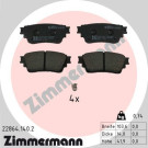 Zimmermann | Bremsbelagsatz, Scheibenbremse | 22864.140.2 Zimmermann | Bremsbelagsatz, Scheibenbremse | 22864.140.2