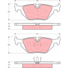 TRW | Bremsbelagsatz, Scheibenbremse | GDB1343 TRW | Bremsbelagsatz, Scheibenbremse | GDB1343