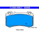 ATE | Bremsbelagsatz, Scheibenbremse | 13.0460-4998.2 ATE | Bremsbelagsatz, Scheibenbremse | 13.0460-4998.2