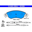 ATE | Bremsbelagsatz, Scheibenbremse | 13.0460-3996.2 ATE | Bremsbelagsatz, Scheibenbremse | 13.0460-3996.2
