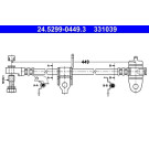 ATE | Bremsschlauch | 24.5299-0449.3