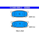 ATE | Bremsbelagsatz, Scheibenbremse | 13.0460-5866.2 ATE | Bremsbelagsatz, Scheibenbremse | 13.0460-5866.2