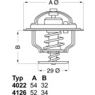 Wahler | Thermostat, Kühlmittel | 4126.88