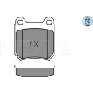 Meyle | Bremsbelagsatz, Scheibenbremse | 025 210 5015/PD